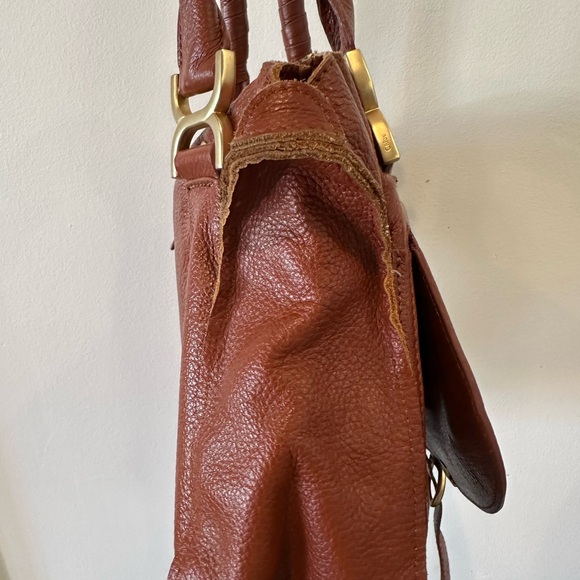 Chloe Marcie Brown Leather Shoulder Bag - Picture 13 of 16